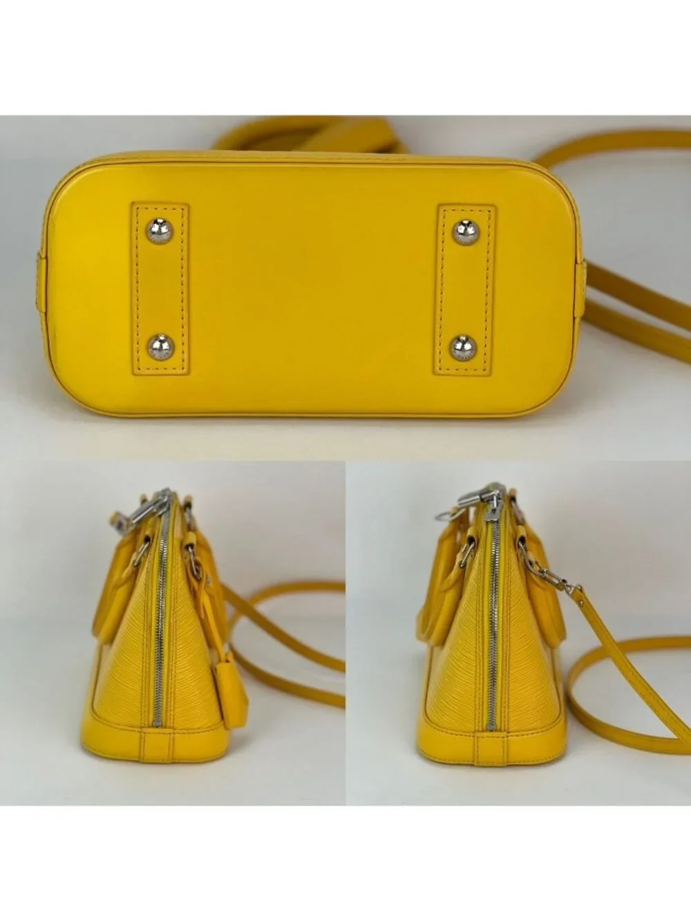 LOUIS VUITTON Alma BB Epi Leather Shoulder Bag
